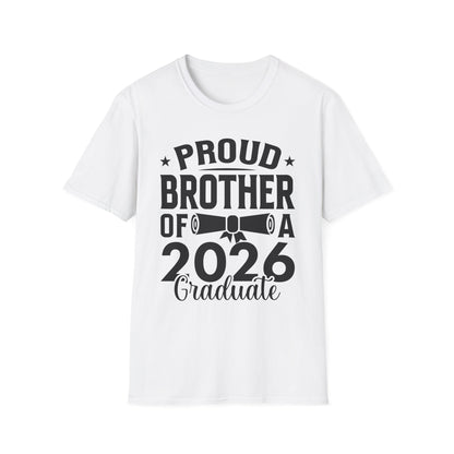 Retro Graduation Proud Brother Of A 2026 Graduate Senior T-Shirt For Men Women