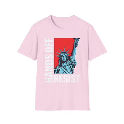 Resist Statue of Liberty Hands Off Resistance Protest T-Shirt For Men Women