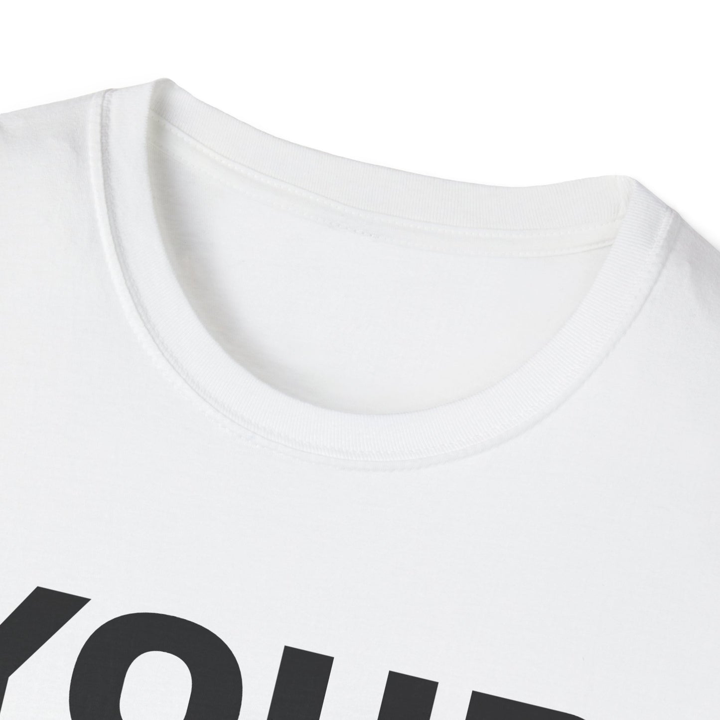 Custom Text Personalized Your Design on Unisex Softstyle T-Shirt