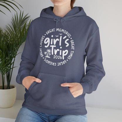Girl's Trip 2026 Memories Friends Trip Matching Vacation Hoodie For Men Women Hoodie