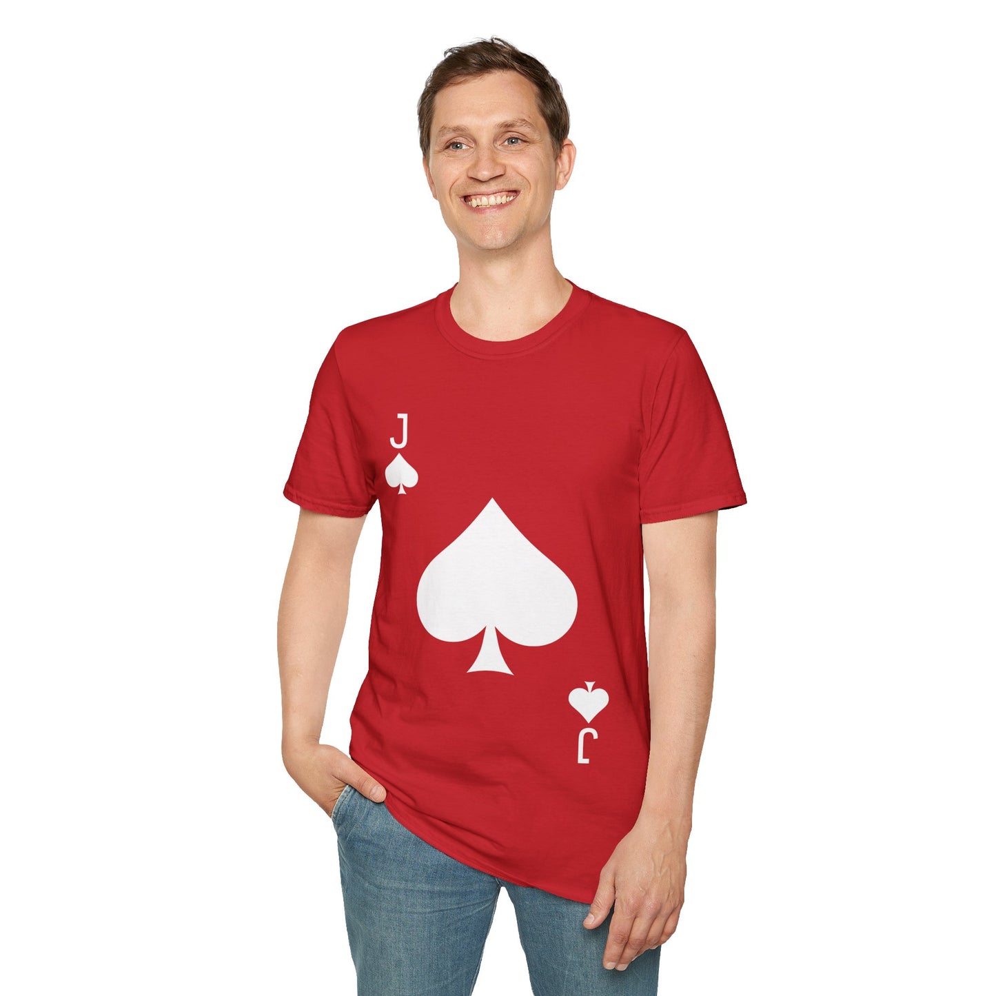 Jack of Spades Deck of Cards Halloween Costume  T-Shirt For Men