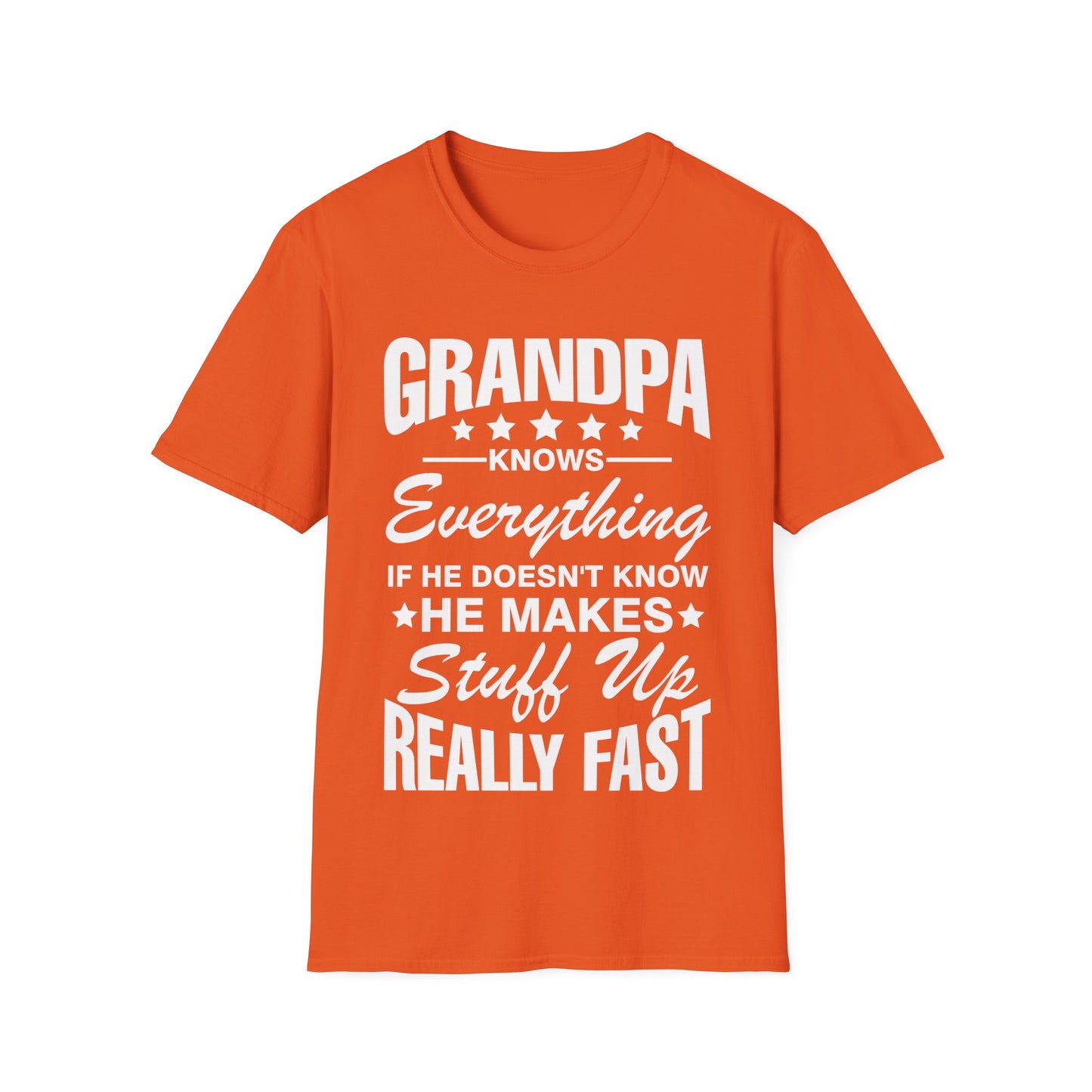 Grandpa Knows Everything Funny Gift For Father's Day Grandfather T-Shirt