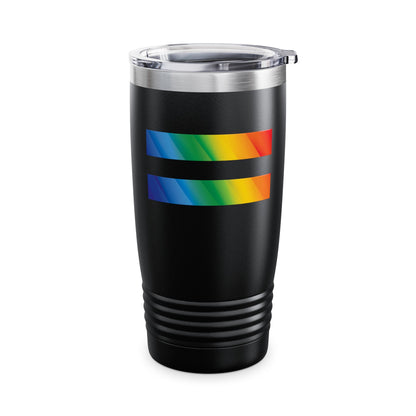 Equal Sign Lesbian Flag Bi  Equality Support LGBT Gay Tumbler For Men Women