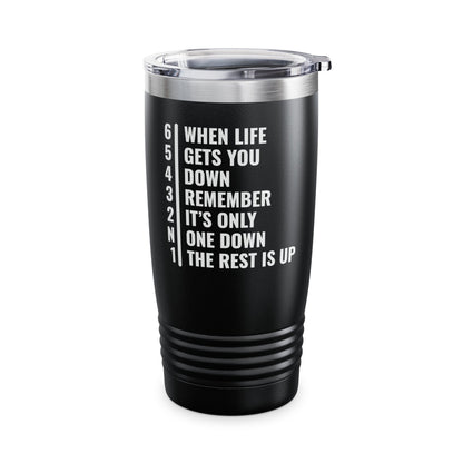 Funny Biker When Life Gets You Down Motorcycle Gear Rider Motercross Tumbler For Men Women Tumbler