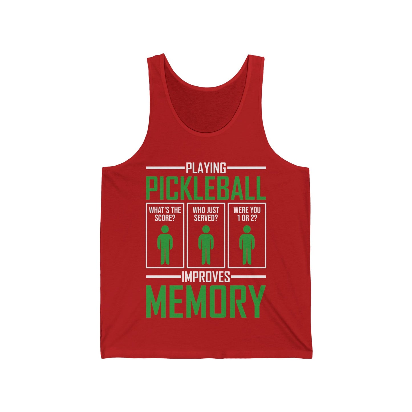 Funny Playing Pickleball Improves Memory Dink Player Tank Top For Men Women