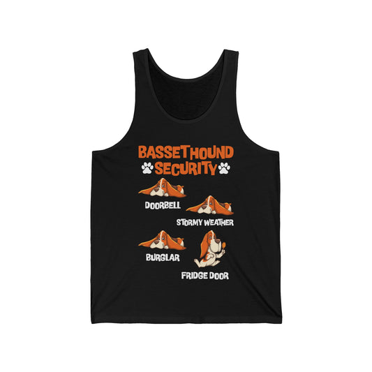 Basset Hound Security Cute Animal Funny Dog Pet Lover Puppy Tank Top For Men Women Tank Top