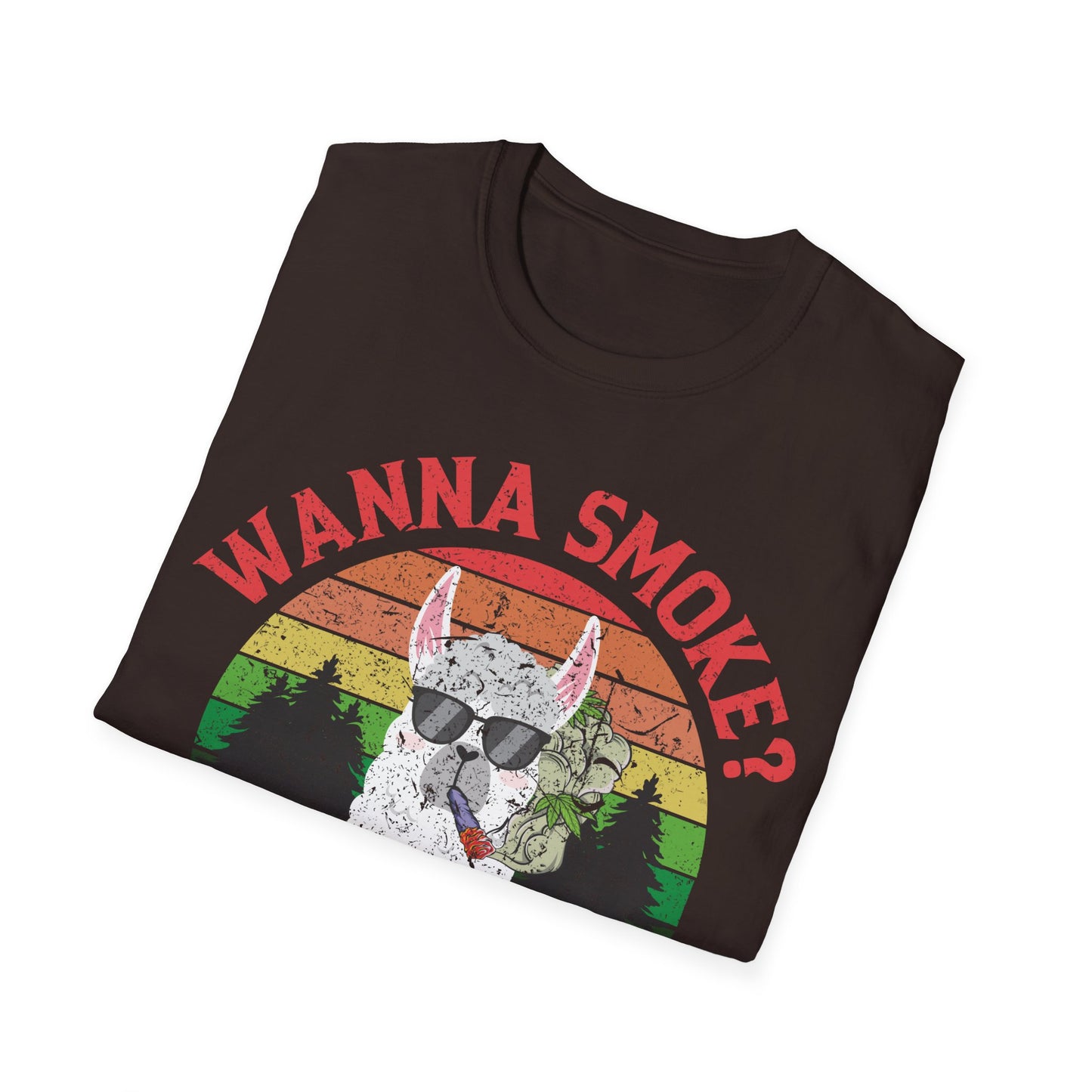 Funny Wanna Smoke Alpaca Bowl, Cute Weed Pun Marijuana T-Shirt