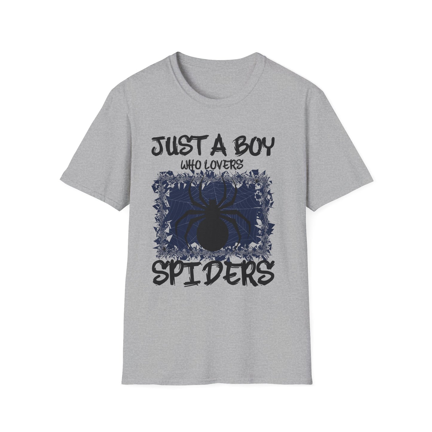 Just A Boy Who Loves Spiders Retro Spider Lover T-Shirt For Men Kids T-Shirt