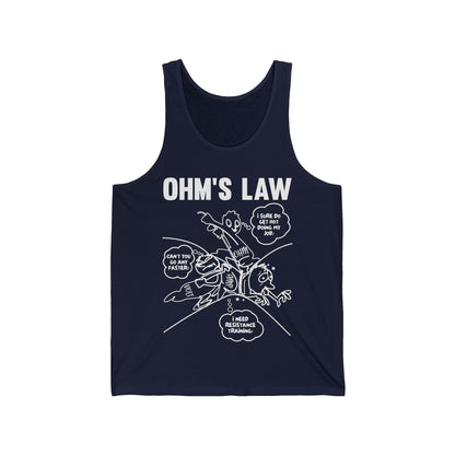 Ohms Law Funny Electrical Electronics Engineer Top Funny Tank Top