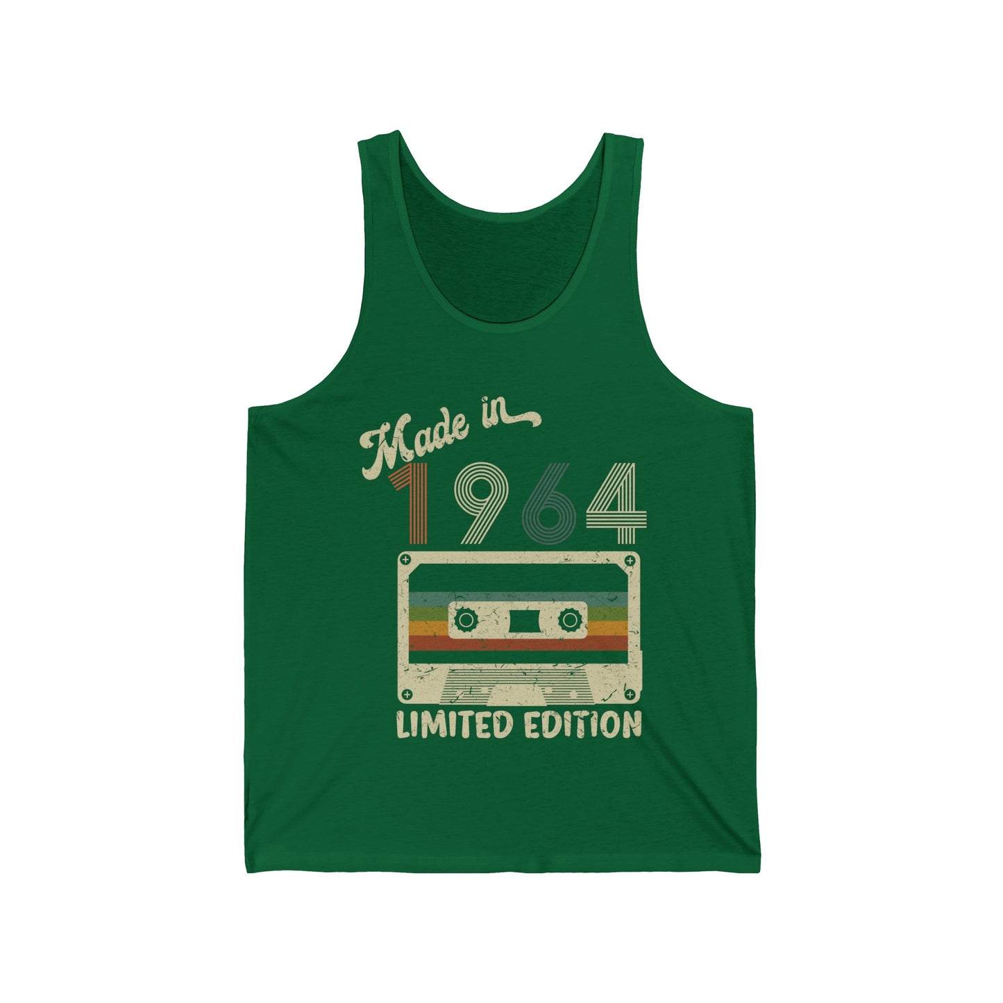 Made in 1964 Limited Edition Funny Cassette Tape Vintage Tank Tops