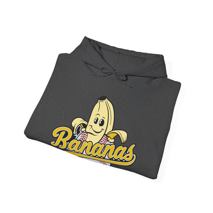 Funny Let's Go Bananas Baseball Hoodie For Baseball Lovers Men Women Hoodie