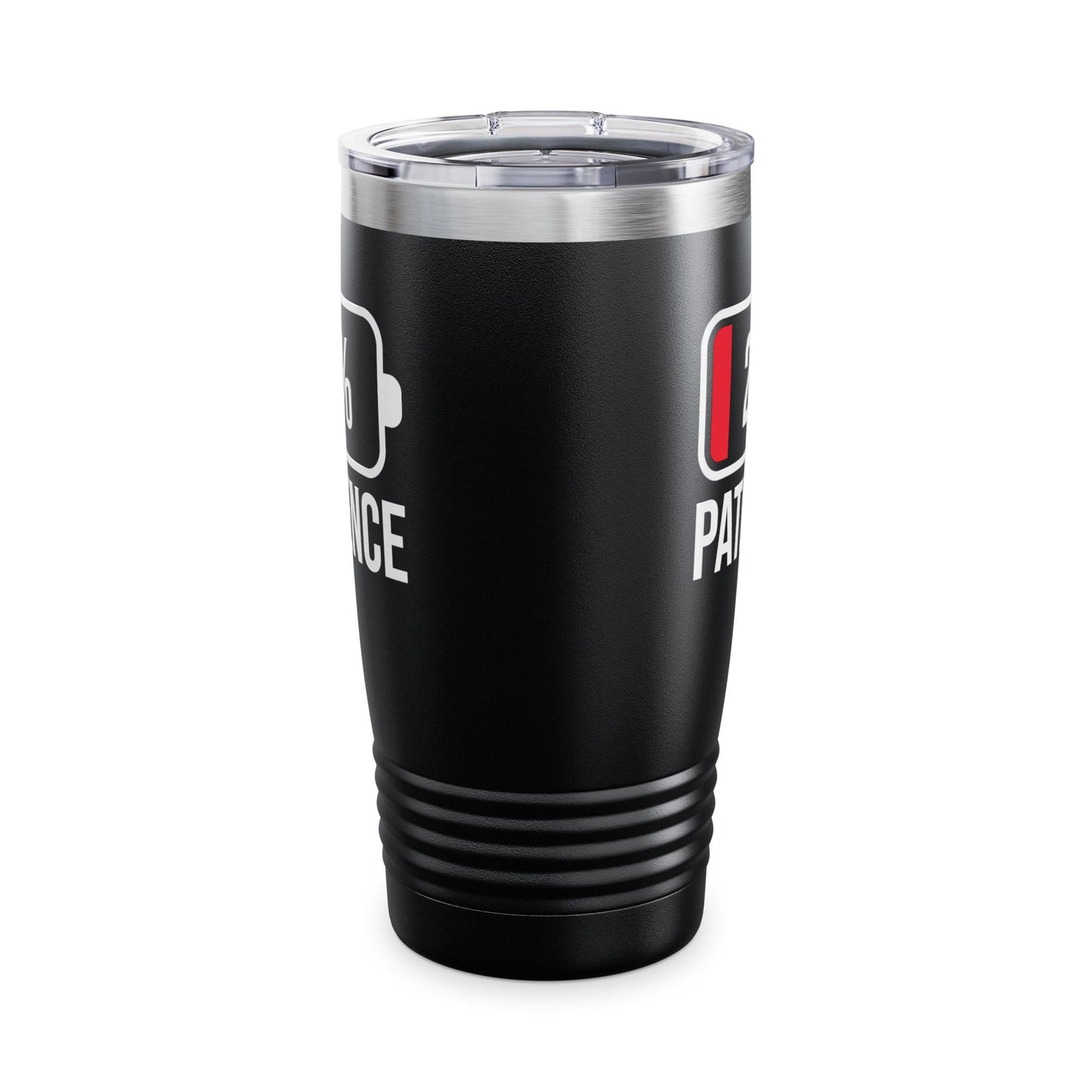 Patience 2% Battery Low Funny Waiting Tumbler For Men Women