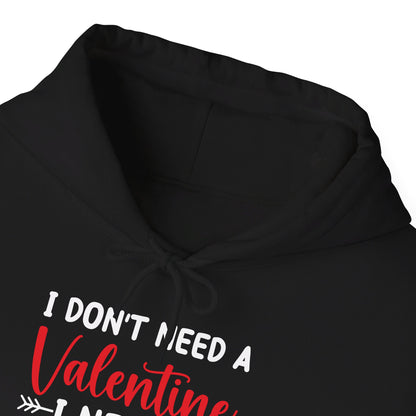 Funny I Don't Need A Valentine I Need A Nap Anti Valentines Day Hoodie For Men Women Hoodie