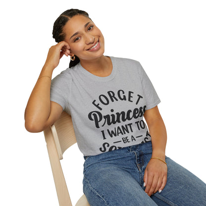 Funny Forget Princess I Want To Be A Scientist Girl Science Goal Aim T-Shirt