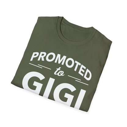 Funny Promoted To Gigi Est 2026 First Time Mothers Day T-Shirt For Women