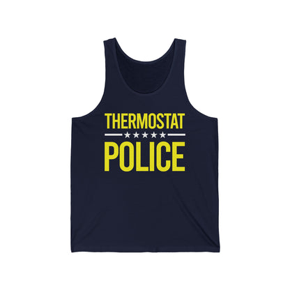 Mens Thermostat Police For A Police Fathers Day Dad Papa Tank Tops For Women Men