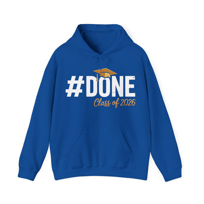 #Done Class of 2026 Graduation So Done Senior 2026 Grad Hoodie For Men Women