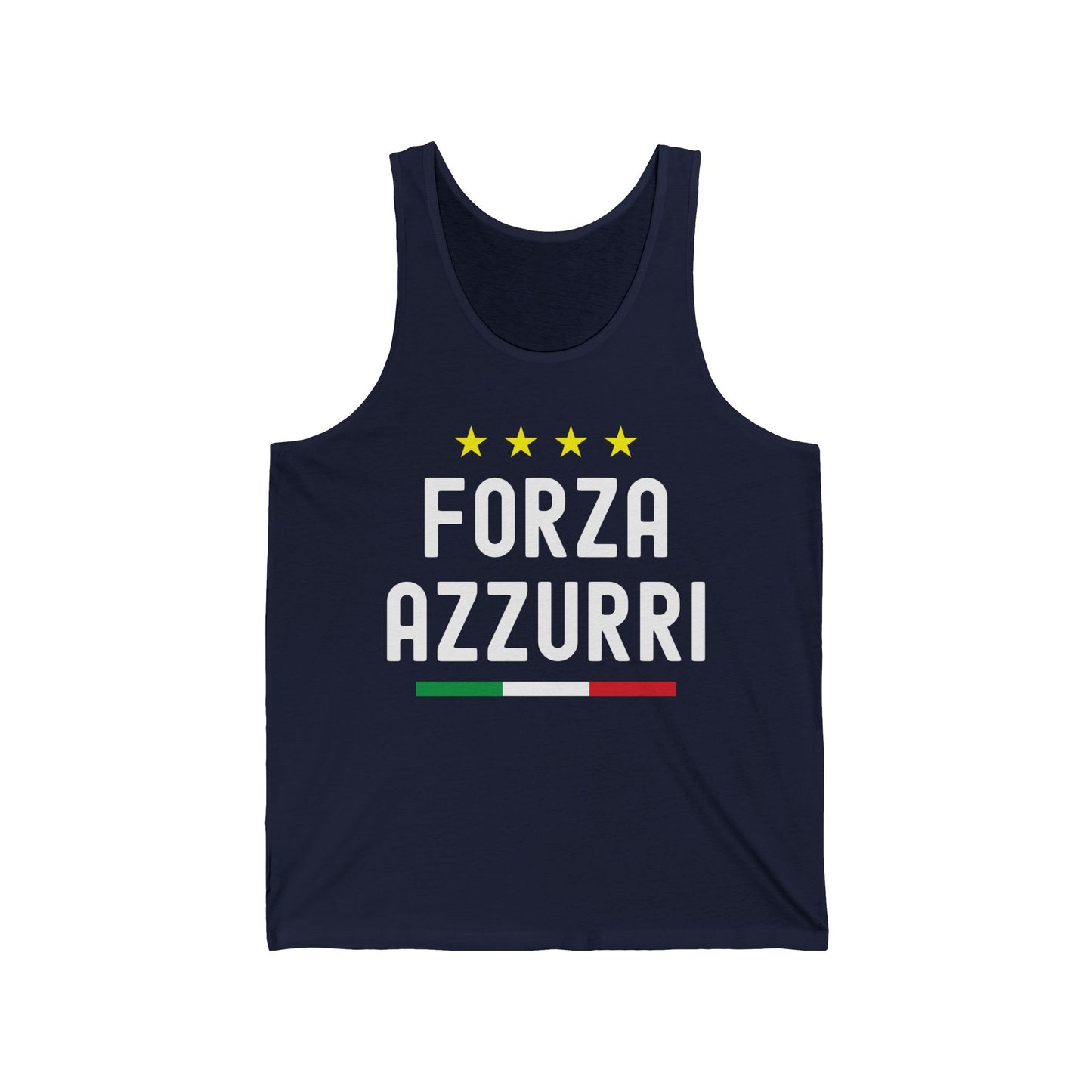 Italy Football Forza Azzurri Italia Soccer Jersey Tank Top for Men Women