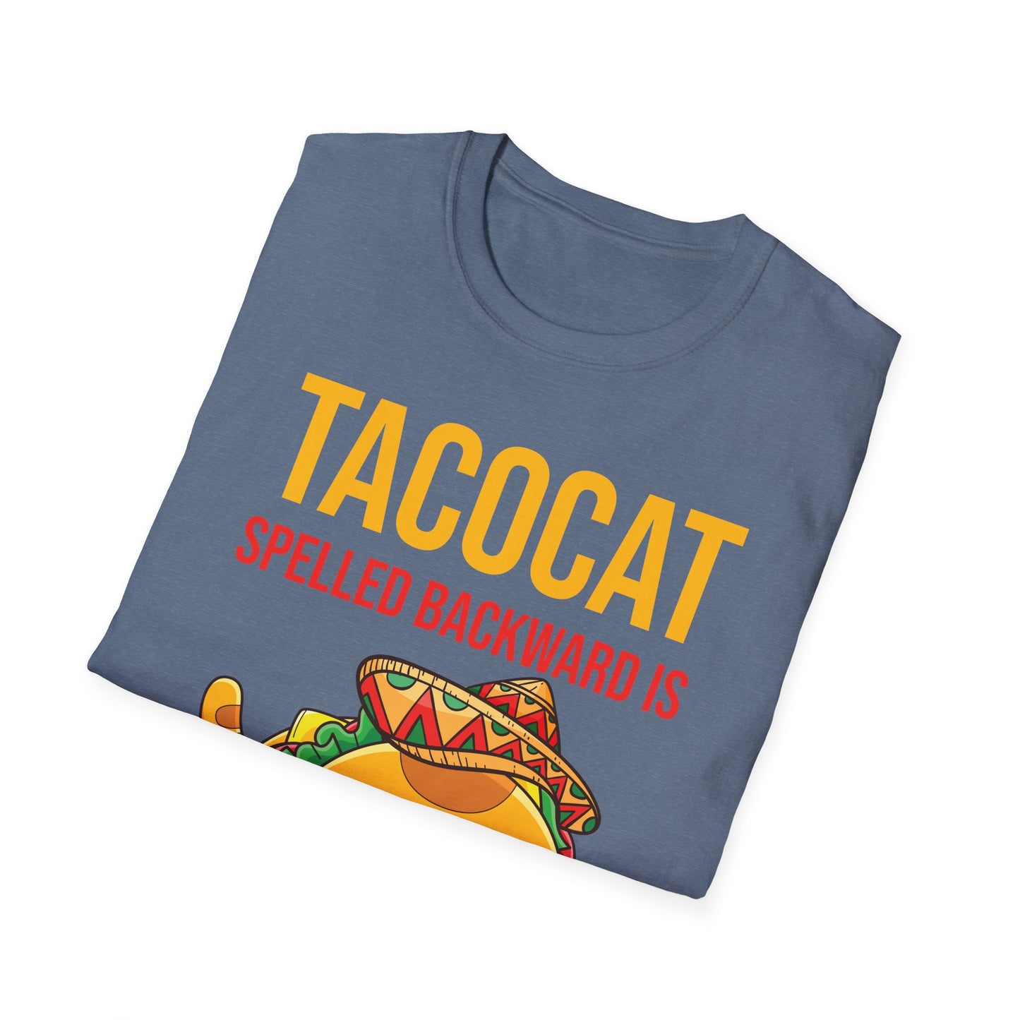 Funny Tacocat Spelled Backwards is Tacocat Cat Food Foodie T-Shirt