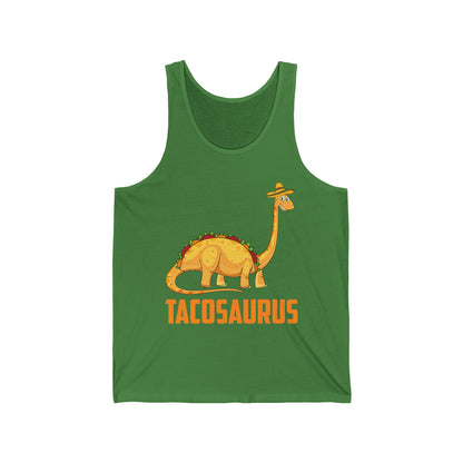 Funny Tacosaurus Cinco de Mayo Tank Top Taco Food Dinosaur Tank Tops