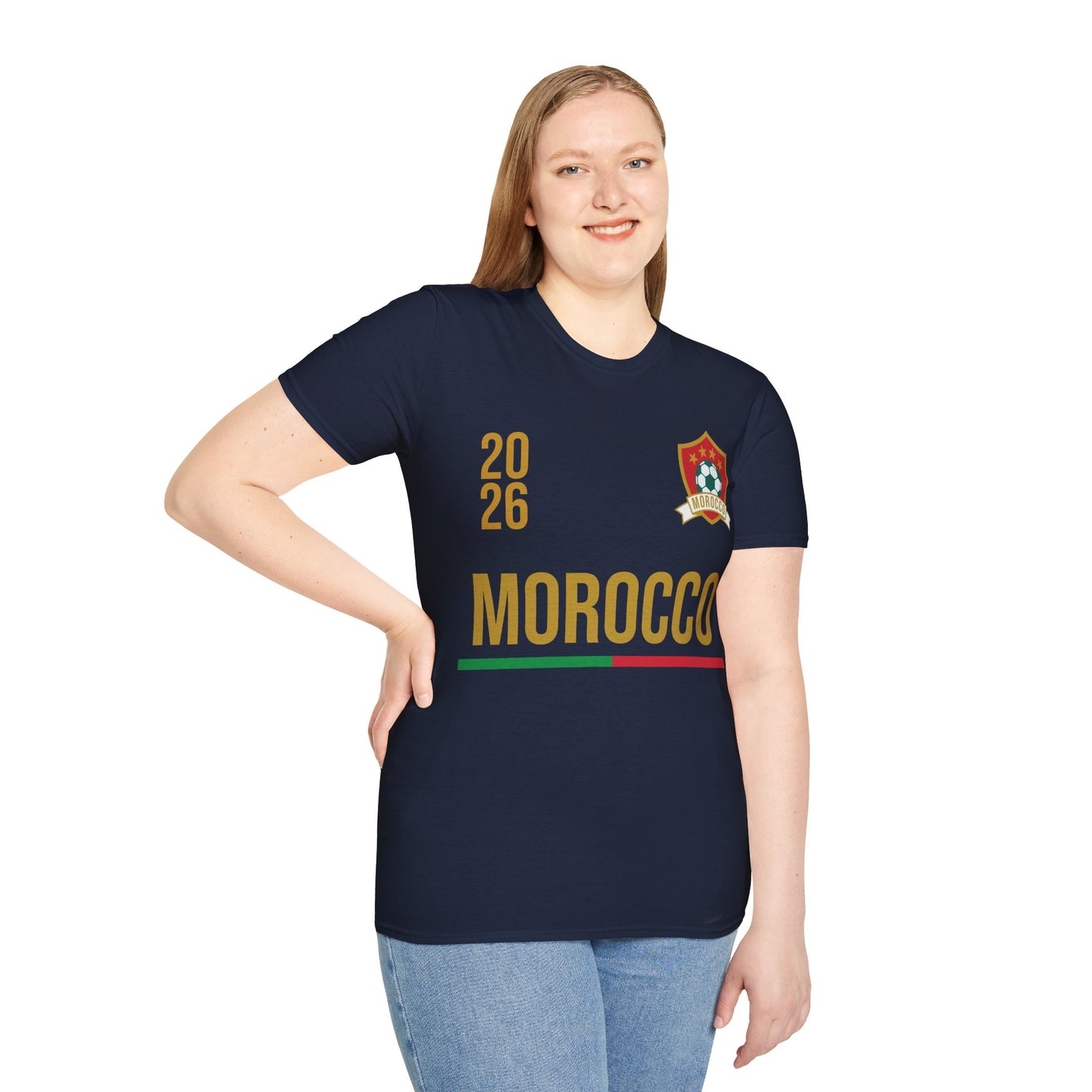 Moroco Soccer Tee Flag Football Shirt Gift USA 2026 T-Shirt