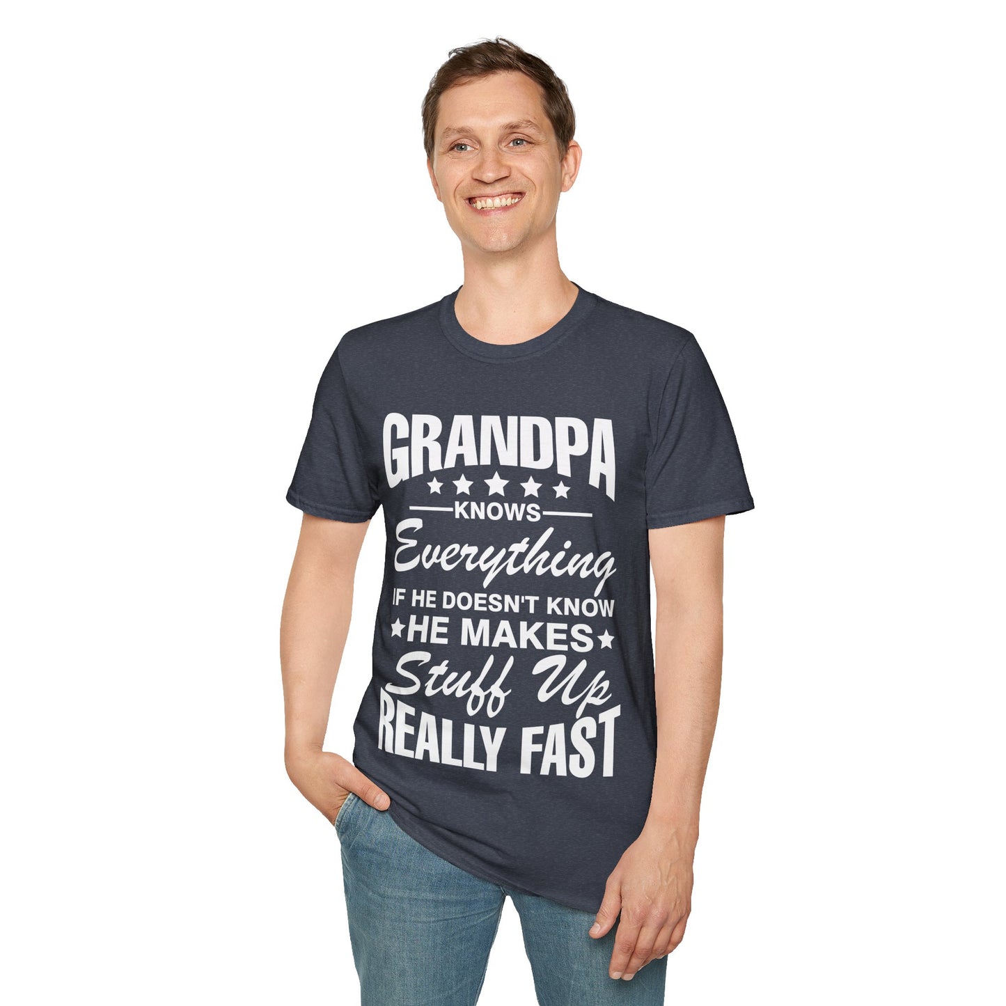 Grandpa Knows Everything Funny Gift For Father's Day Grandfather T-Shirt