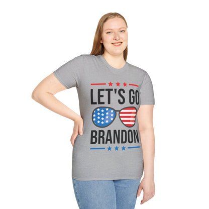 Vintage Old American  Lets Go Brandon Sunglasses T-Shirt Men Women