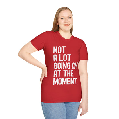 Funny Not a Lot Going on at the Moment Distressed T-Shirt For Men Women