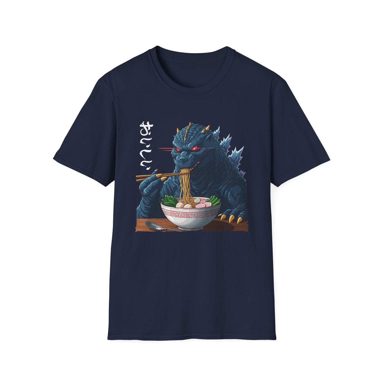 Funny Kaiju Eating Ramen Japanese Monster Lover Birthday T-Shirt