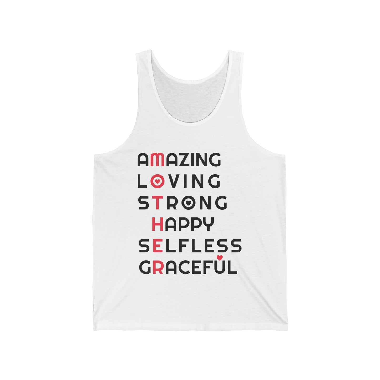 Mother Amazing Loving Strong Happy Selfless Graceful Mothers Day Mom Tank Tops