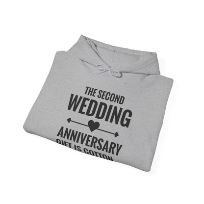 Funny 2nd Wedding Anniversary Gift-Is Cotton This Is My Gift Him Hoodie