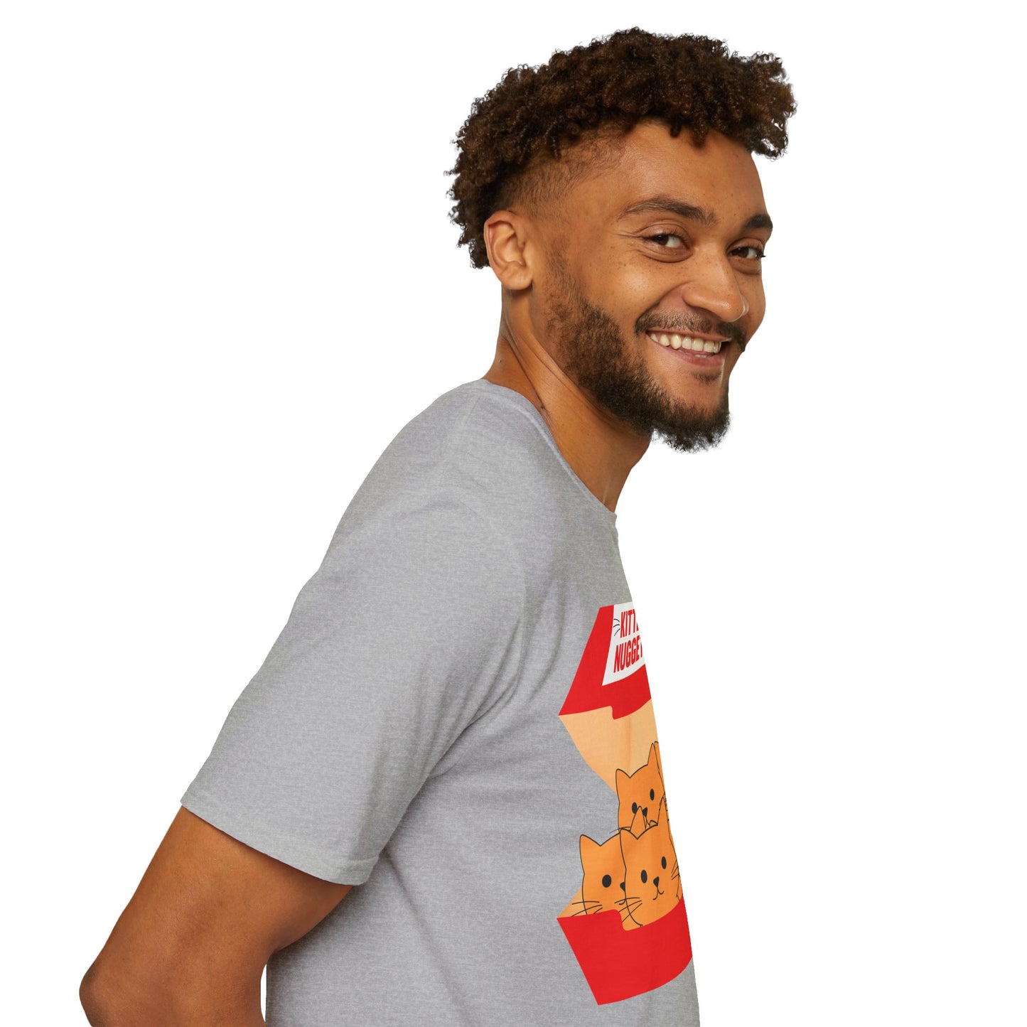 Funny Kitten Nuggets Food Pun Cat Lover Gift Chicken Nuggets T-Shirt For Men Women T-Shirt