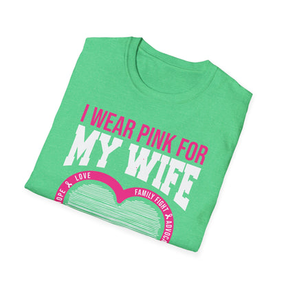 Husband Men I Wear Pink for My Wife Breast Cancer Awareness T-Shirt