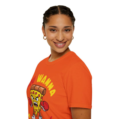 Funny You Wanna Pizza Me Foods Lovers T-Shirt For Men Women T-Shirt