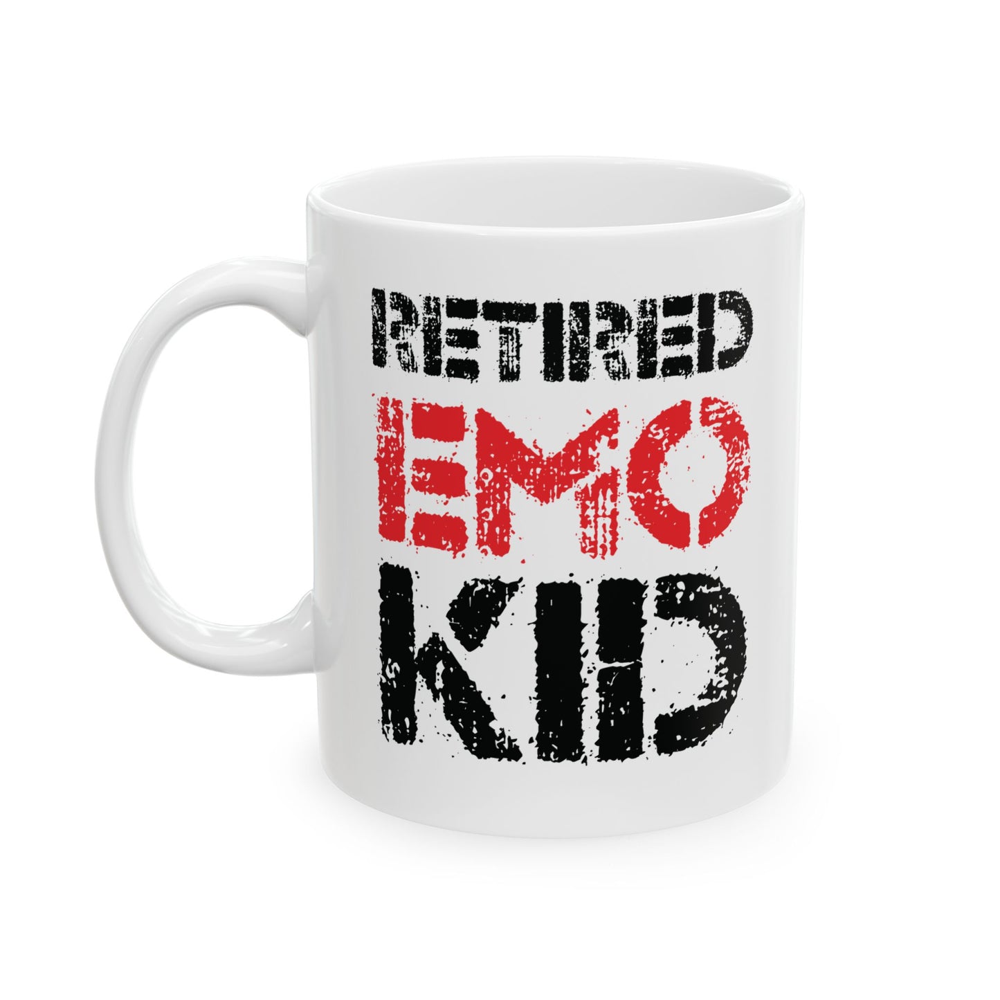 Funny Retired EMO Kid Retirement Sad Music Coffee Mug