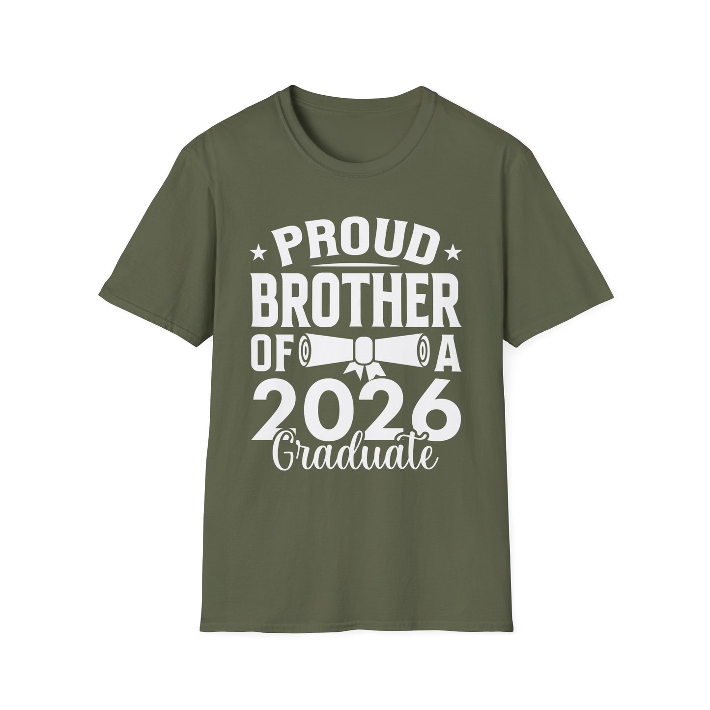 Retro Graduation Proud Brother Of A 2026 Graduate Senior T-Shirt For Men Women