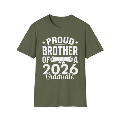 Retro Graduation Proud Brother Of A 2026 Graduate Senior T-Shirt For Men Women