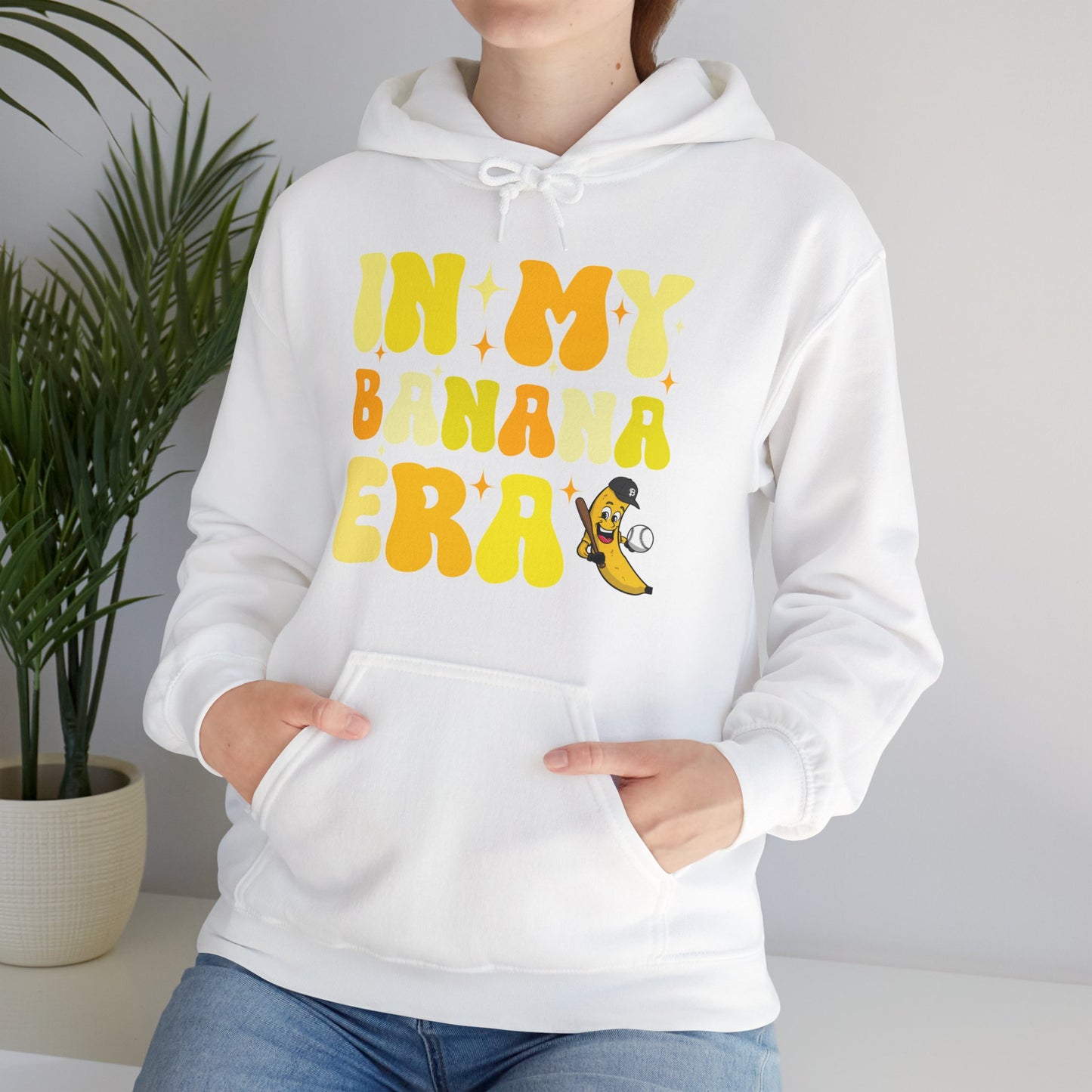 Funny In My Bananas Era Fruit Lover Baseball Player Hoodie For Men Women Hoodie