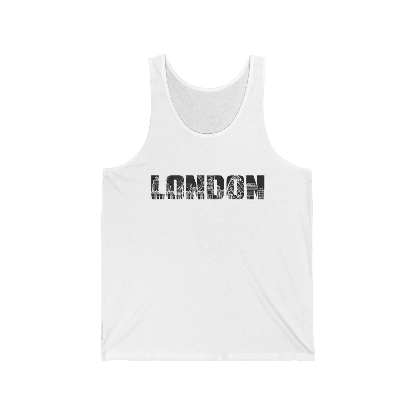 London England Souvenir Flag Phonebooth Double-Decker Bus Tank Top For Men Women Tank Top