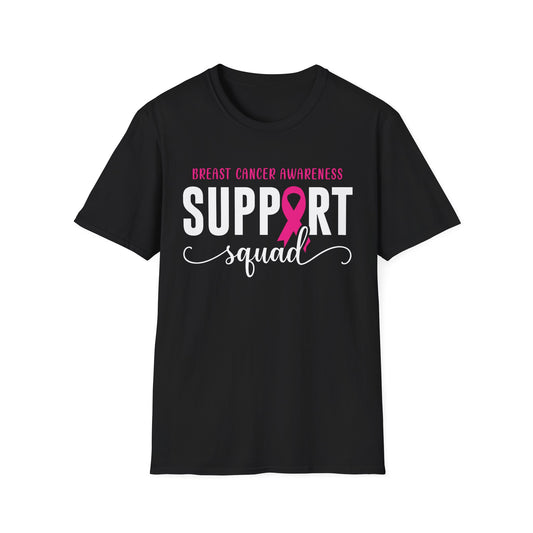 Breast Cancer Shirts Support Squad Tee Breast Cancer Awareness T-Shirt For Men Women
