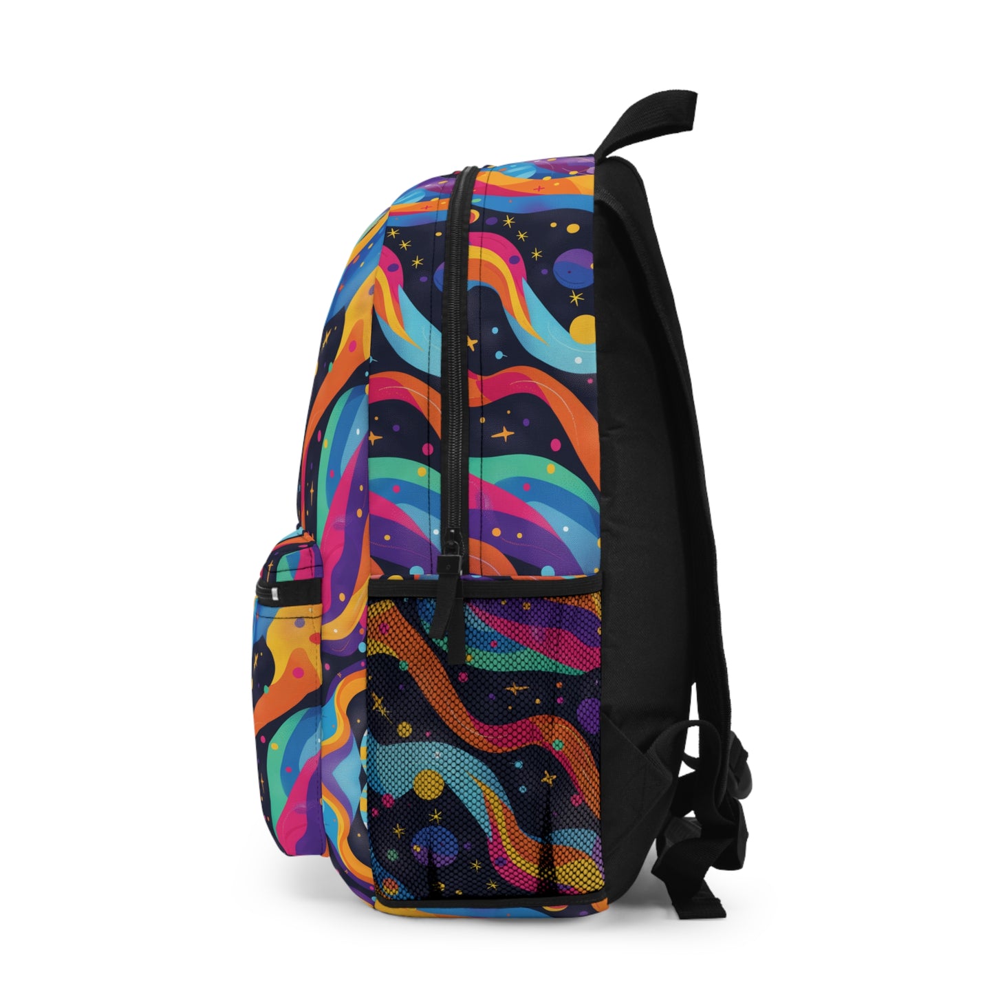 Planetary Parade Vibrant Pattern Backpacks For Men Women Kids School Travel, Capacity School Backpacks