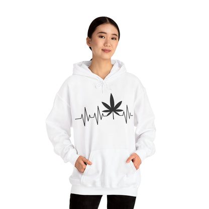 Funny Weed Cannabis Marijuana Leaf Heartbeat Stoner Tie Dye Hoodie For Men Women Hoodie