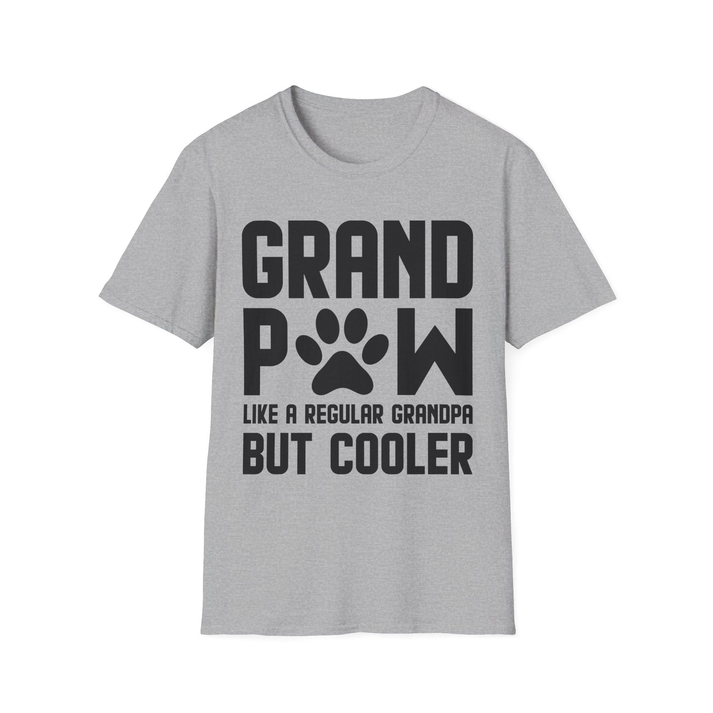 Funny Grandpaw Like Regular Grandpa But Cooler Fathers Day Dog Lovers Paw Grandpa T-Shirt For Men Travelers