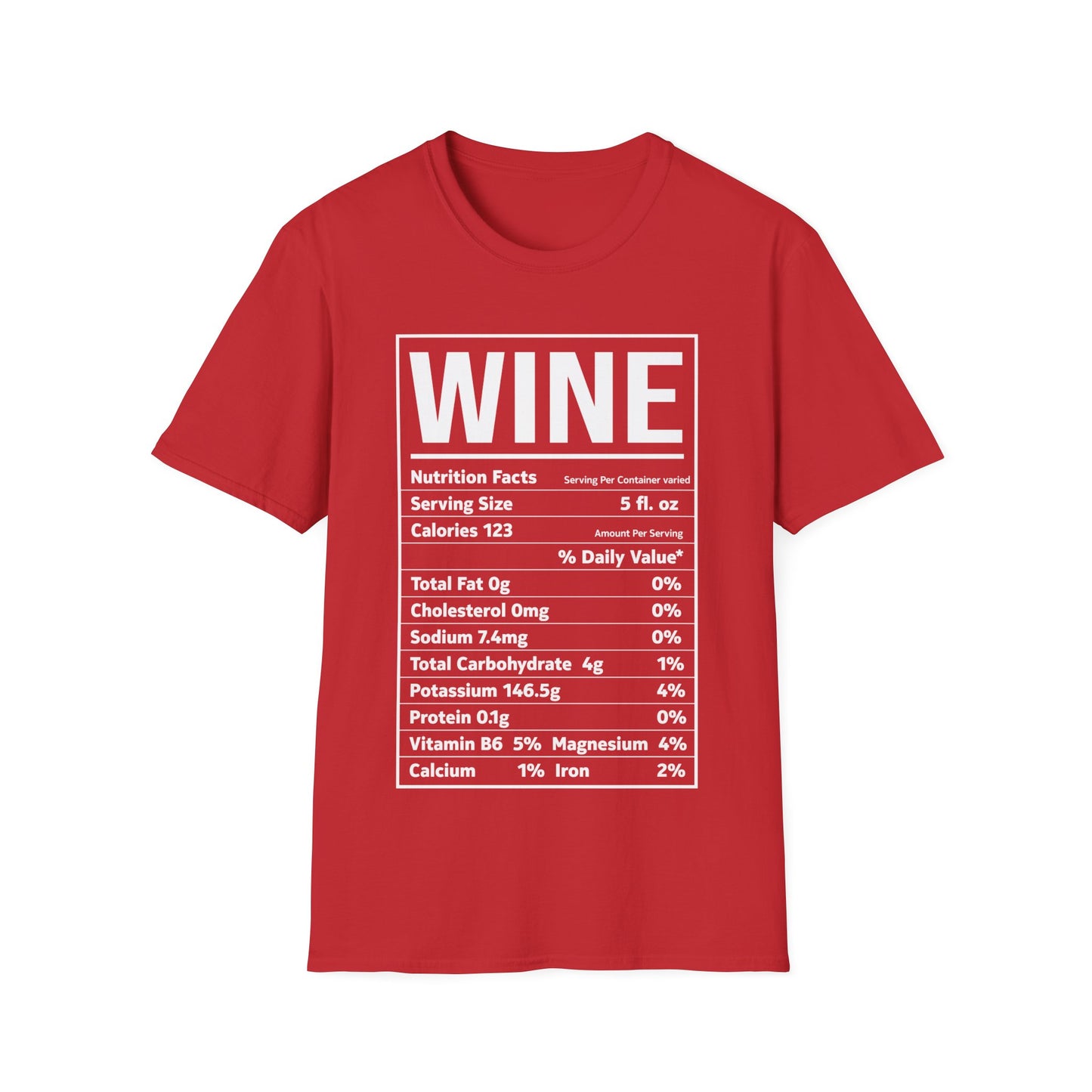 Wine Nutrition Facts Funny Family Matching Thanksgiving Christmas Drinking T-Shirt For Men Women