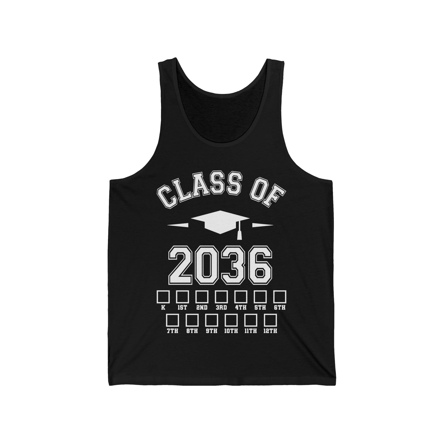 Funny Class of 2036 Checklist Grow with Me Kindergarten First Day Graduation