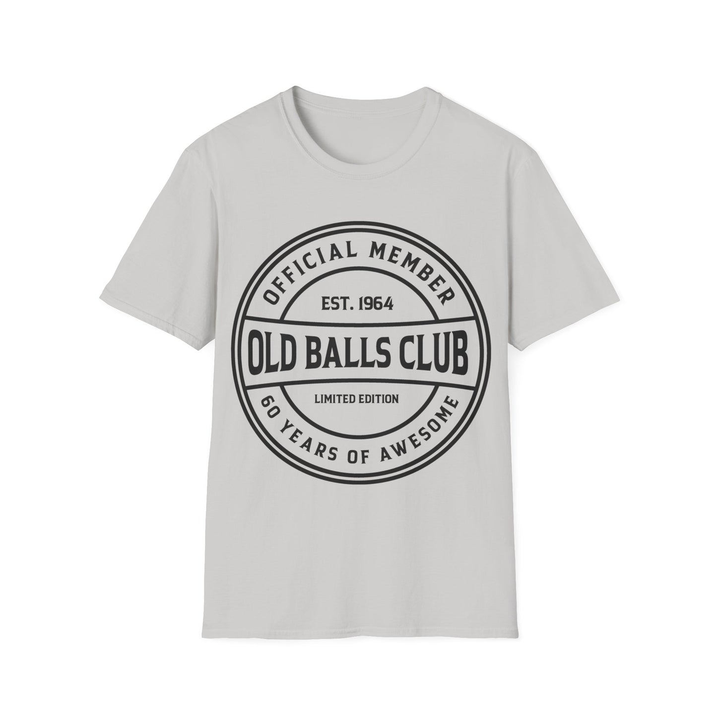 Mens Old Balls Club 60 Years Awesome Sixty 60th Birthday Farthers Day T-Shirt