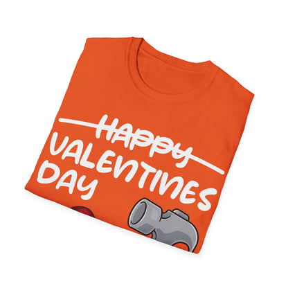 Funny Anti Valentines Day Gift Carpentor Cupid Heart Hammer Nails T-Shirt For Men Women T-Shirt