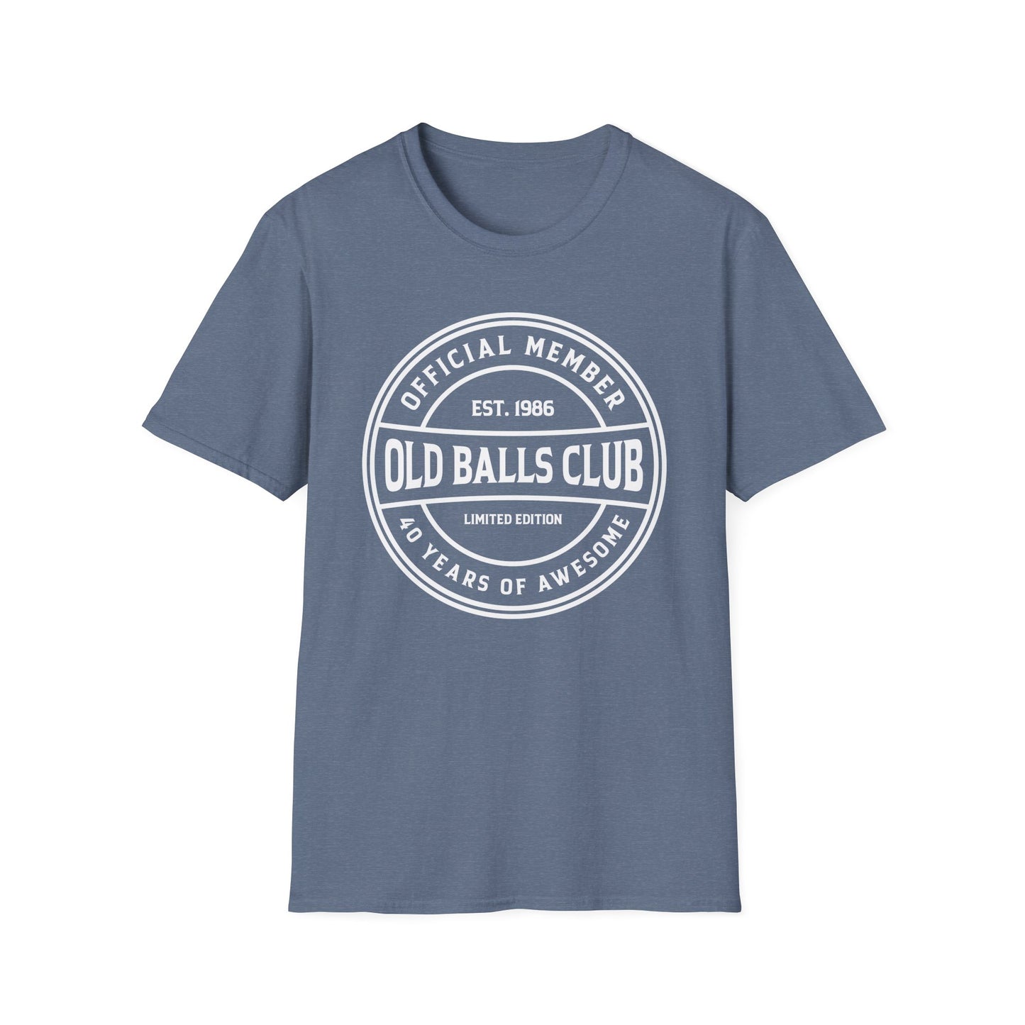 Mens Old Balls Club 40 Years Awesome Forty 40th Birthday Farthers Day T-Shirt