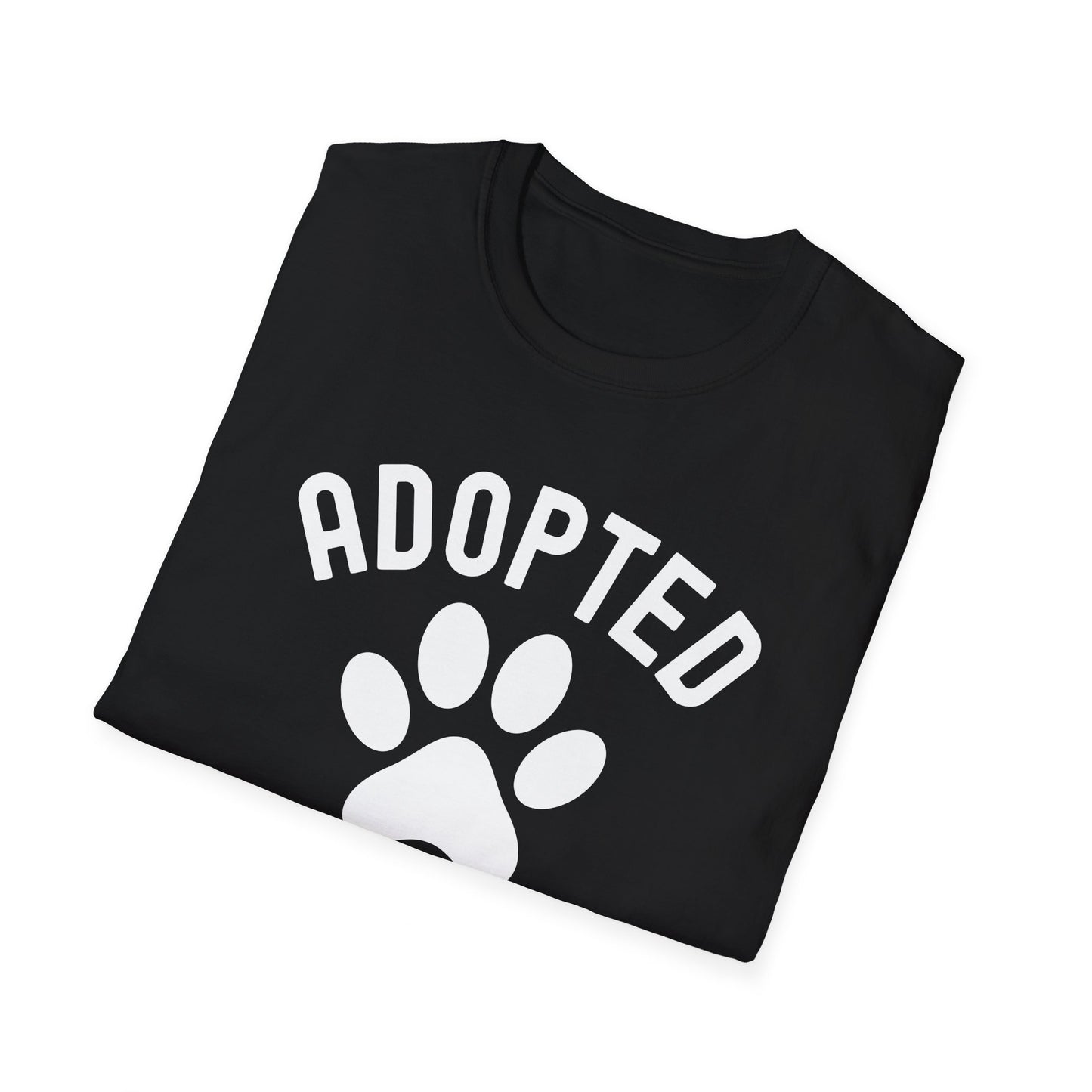 Funny Adopted Is My Favorite Breed Adopt Dog and Cat Lover T-Shirt For Men Women Travelers