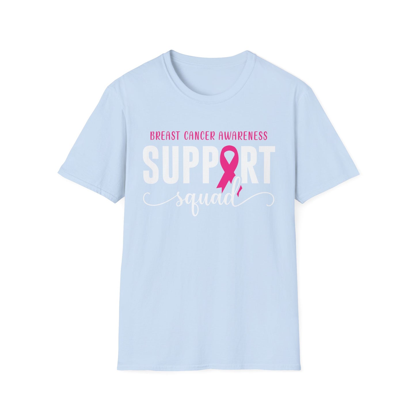 Breast Cancer Shirts Support Squad Tee Breast Cancer Awareness T-Shirt For Men Women